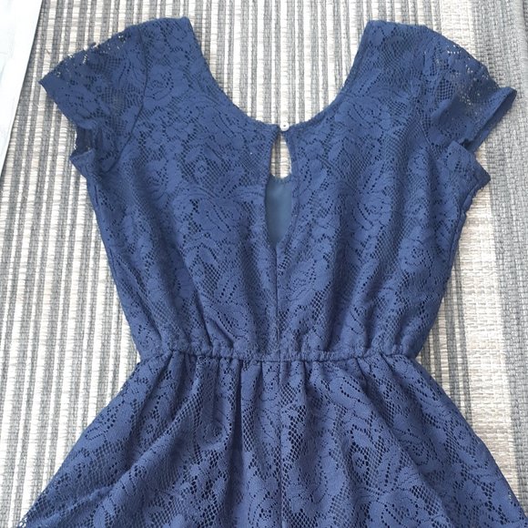 Abercrombie Navy Lace Romper - Picture 3 of 8